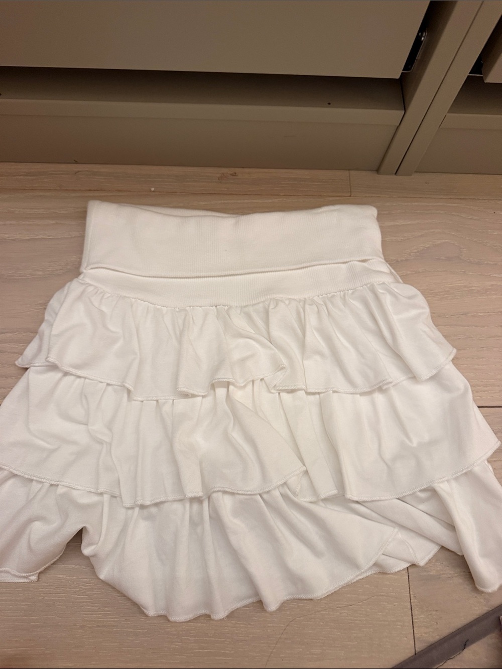 Zara kids White Ruffled Tiered Skirt - Women's